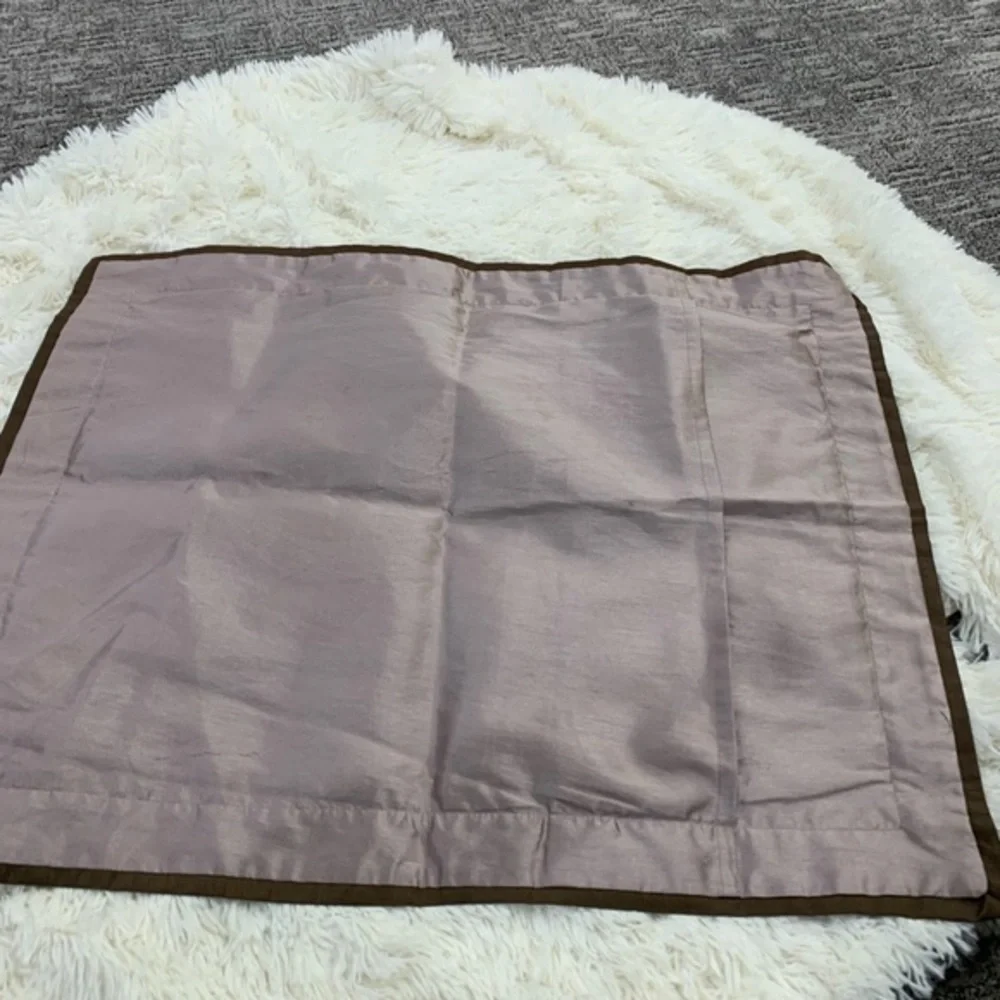 NWOT Pair of Hotel by Park Avenue Cheval Green & Brown‎ Euro Shams 26x26